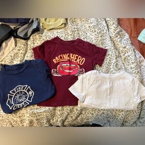 Set of toddler boys short sleeve shirts